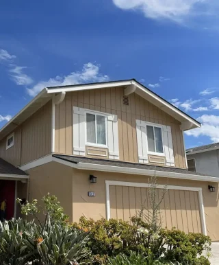 Completed exterior home renovation project
