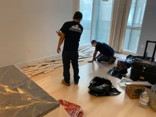 Hardwood floor installation home repair service